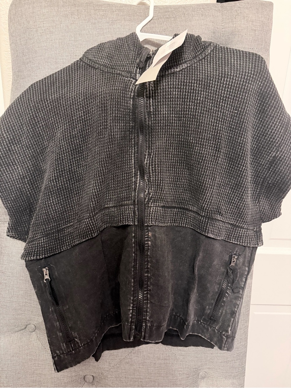 Women’s Black Hooded Zip Jacket